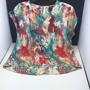 Fun printed top size L